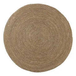 Vloerkleed riet - bruin - ø120 cm