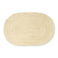 Vloerkleed riet ovaal - naturel - 120x180 cm