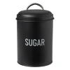 Voorraadblik sugar - zwart - ø11x15 cm