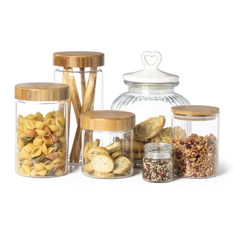 Voorraadpot bamboe deksel - 750 ml