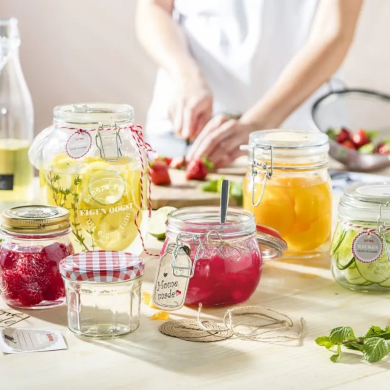 Voorraadpot klemdeksel - rond - 400 ml