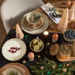 Voorraadpot met acacia deksel - ø10x19 cm