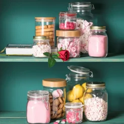 Voorraadpot met bamboe deksel - 600 ml