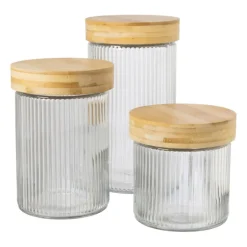 Voorraadpot met bamboe deksel - 1 liter