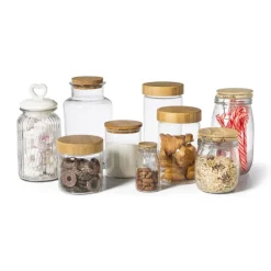 Voorraadpot met bamboe deksel - 900 ml