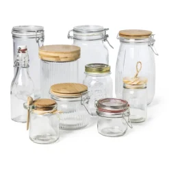 Voorraadpot met houten deksel - 250 ml