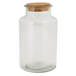 Voorraadpot met kurken deksel - 2.1 liter