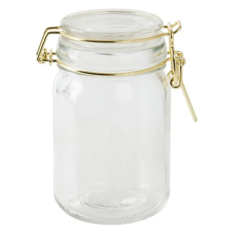 Voorraadpotje - goudkleurig - 230 ml