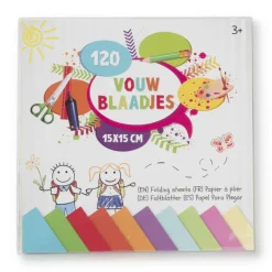 Vouwblaadjes - multikleur - 120 stuks