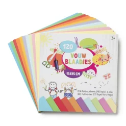 Vouwblaadjes - multikleur - 120 stuks