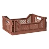 Vouwkrat groot - bruin - 14.5x40x30 cm