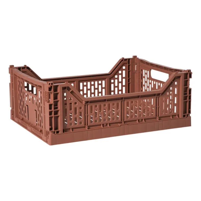 Vouwkrat groot - bruin - 14.5x40x30 cm