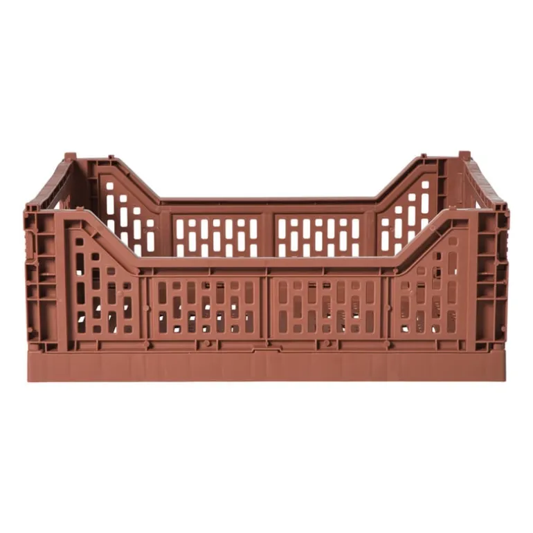 Vouwkrat groot - bruin - 14.5x40x30 cm