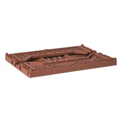 Vouwkrat groot - bruin - 14.5x40x30 cm