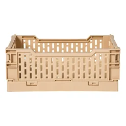 Vouwkrat klein - beige - 6x15x10 cm