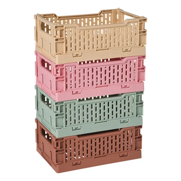 Vouwkrat klein - beige - 6x15x10 cm