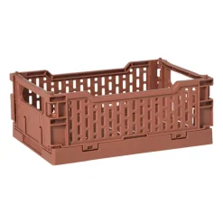 Vouwkrat klein - bruin - 6x15x10 cm