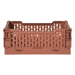 Vouwkrat klein - bruin - 6x15x10 cm