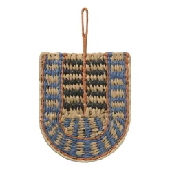 Wand deco bogen - blauw - 41.5x25 cm