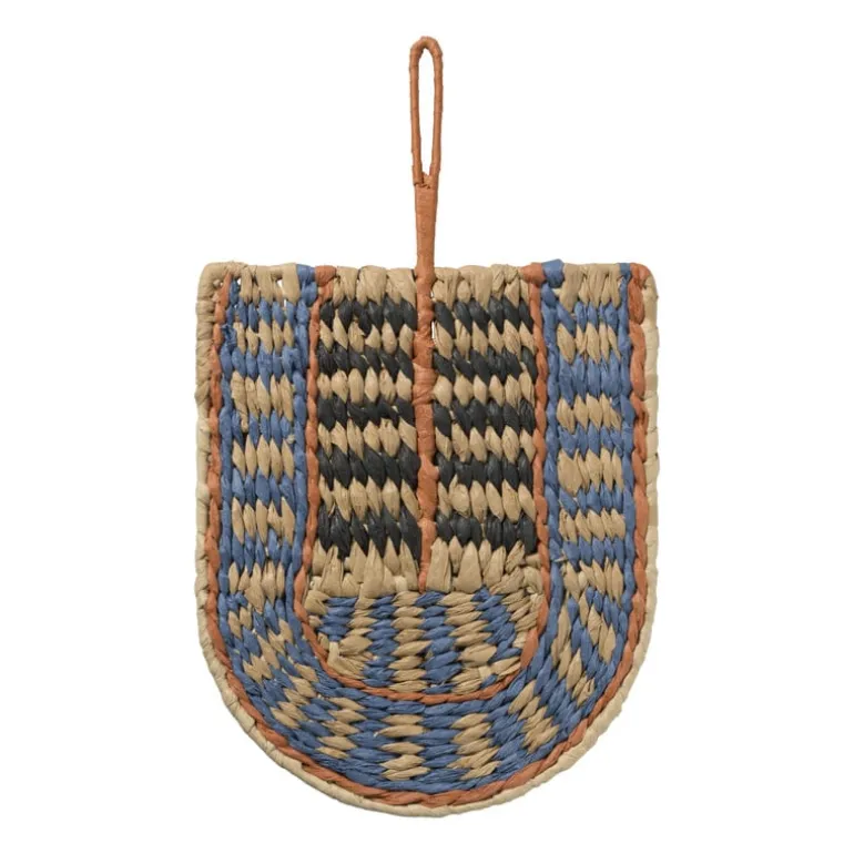 Wand deco bogen - blauw - 41.5x25 cm