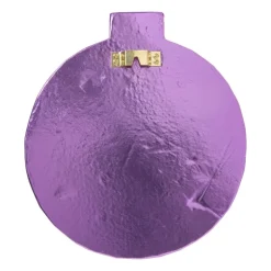 Wandhanger disco kerstbal - roze - ø31.5 cm