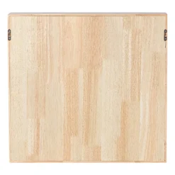 Wandkastje voor mokken met lade - bruin - 53x50x10 cm