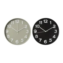 Wandklok basics - zwart - ø30x4 cm