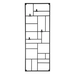Wandrek XXL met clips - 150x55 cm - zwart