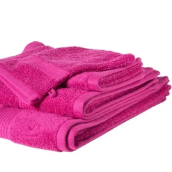 Washandje - roze - 16x21 cm