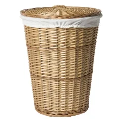 Wasmand gevlochten - naturel - 46x57 cm