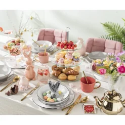 Waterglas - roze/goud - 450 ml