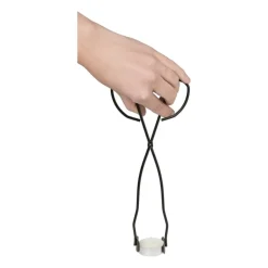 Waxinelicht tang - zwart - 25 cm