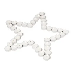 Waxinelichten - 6 branduren - set van 50