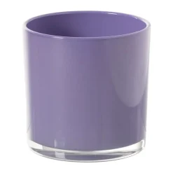 Waxinelichthouder - paars - ø10x10 cm