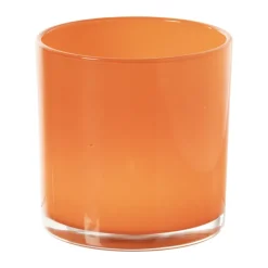 Waxinelichthouder - rood - ø10x10 cm