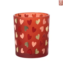 Waxinelichthouder hartjes klein - diverse varianten - ø7x8cm