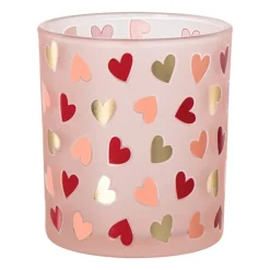 Waxinelichthouder hartjes groot - diverse varianten - ø8.8x10cm