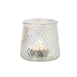 Waxinelichthouder helder - glas - ø8.3x7.3 cm