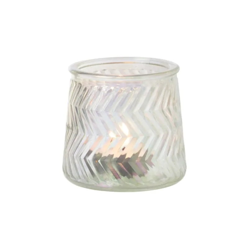 Waxinelichthouder helder - glas - ø8.3x7.3 cm