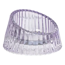 Waxinelichthouder open rond - paars - ø7.5x4.3 cm