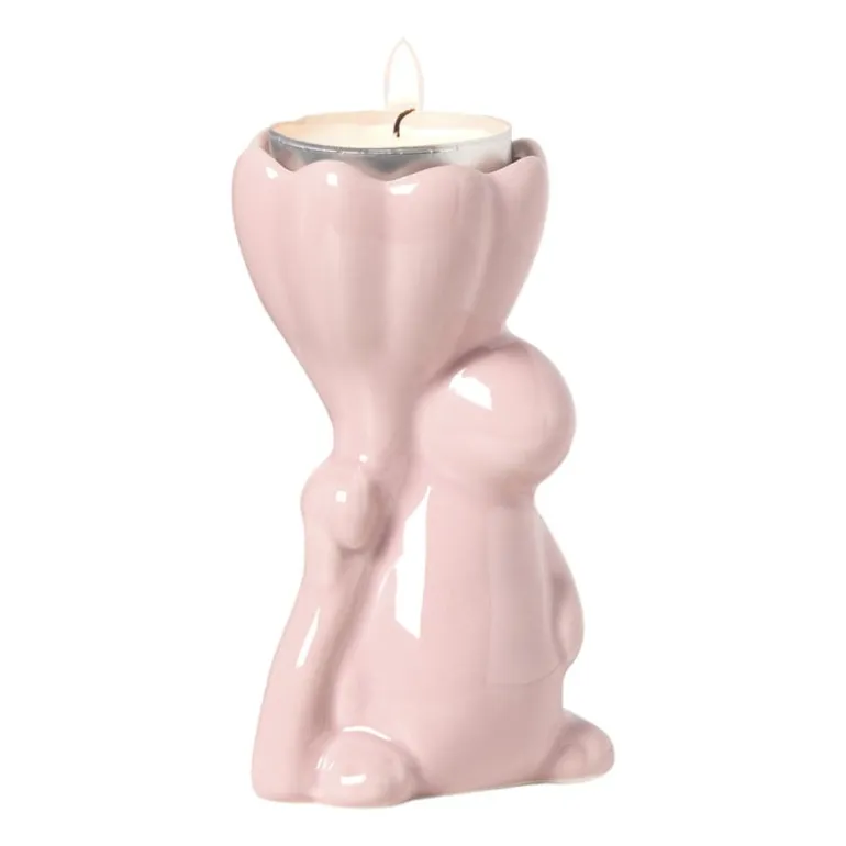 Waxinelichthouder paashaas - multikleur - diverse varianten