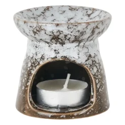 Waxmelt brander - zwart keramiek - 7x7x7 cm