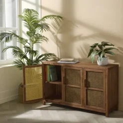 Webbing dressoir Bandung - bruin - 72x120x40 cm