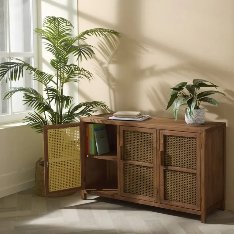 Webbing dressoir Bandung - bruin - 72x120x40 cm