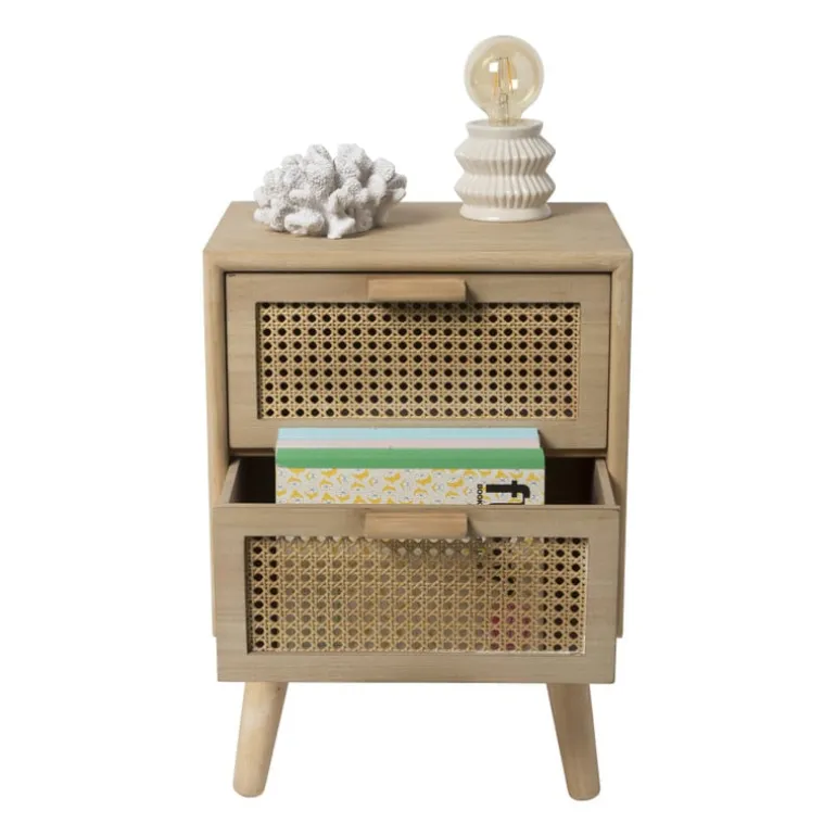 Webbing Java kast met 2 laden - 56x40x31 cm