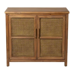 Webbing kast Bandung - bruin - 72x80.5x39 cm