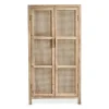 Webbing kast Bandung hoog - naturel - 140x70x40 cm