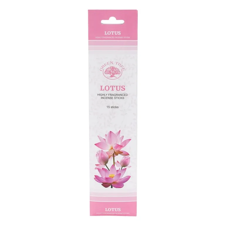 Wierooksticks Green Tree - lotus - 15 stokjes