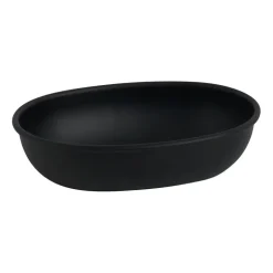 Zeepbakje metaal - zwart - 14 cm