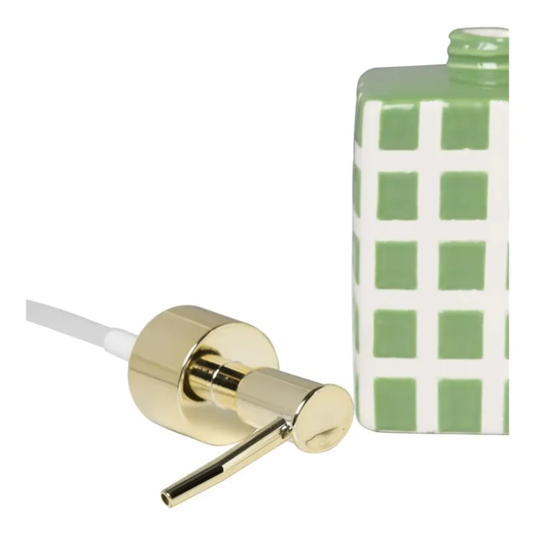 Zeeppompje blokjes - groen/wit - 15.8x7x7 cm